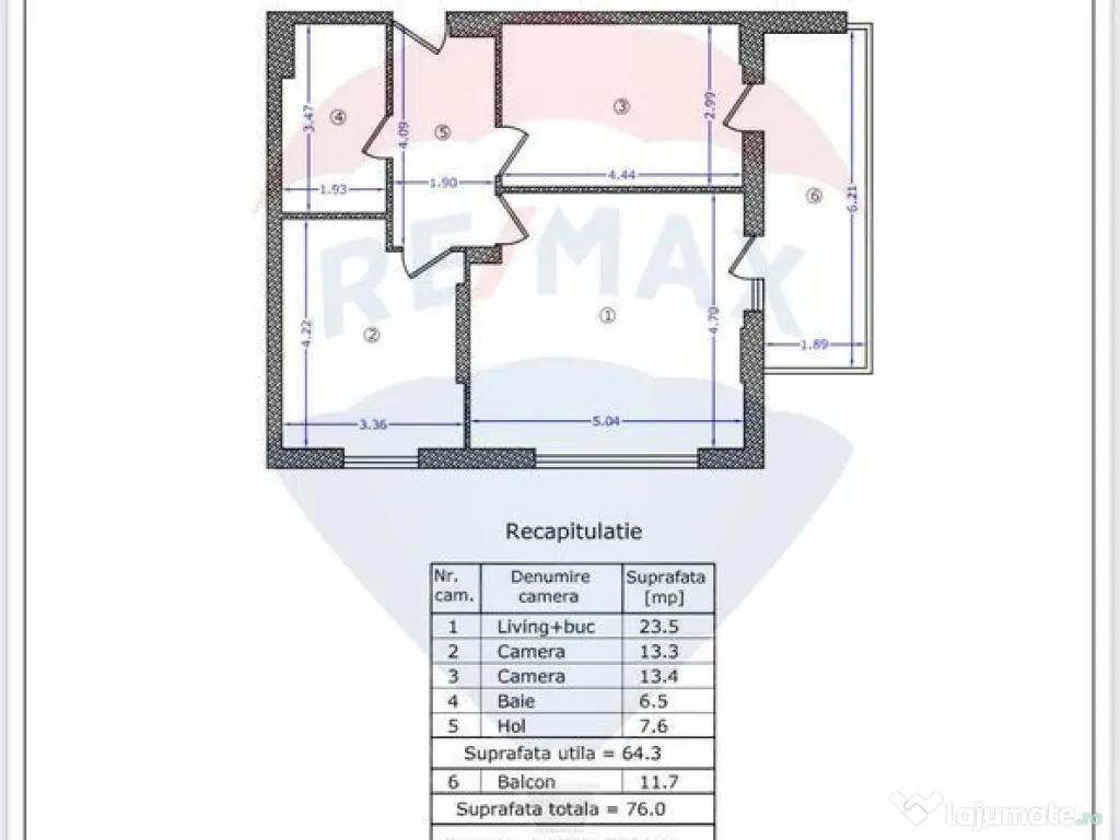De Vanzare Apartament 3 camere Buftea