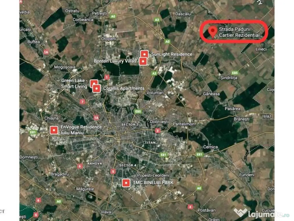 Teren intravilan de | Cartier rezidențial deosebit | 