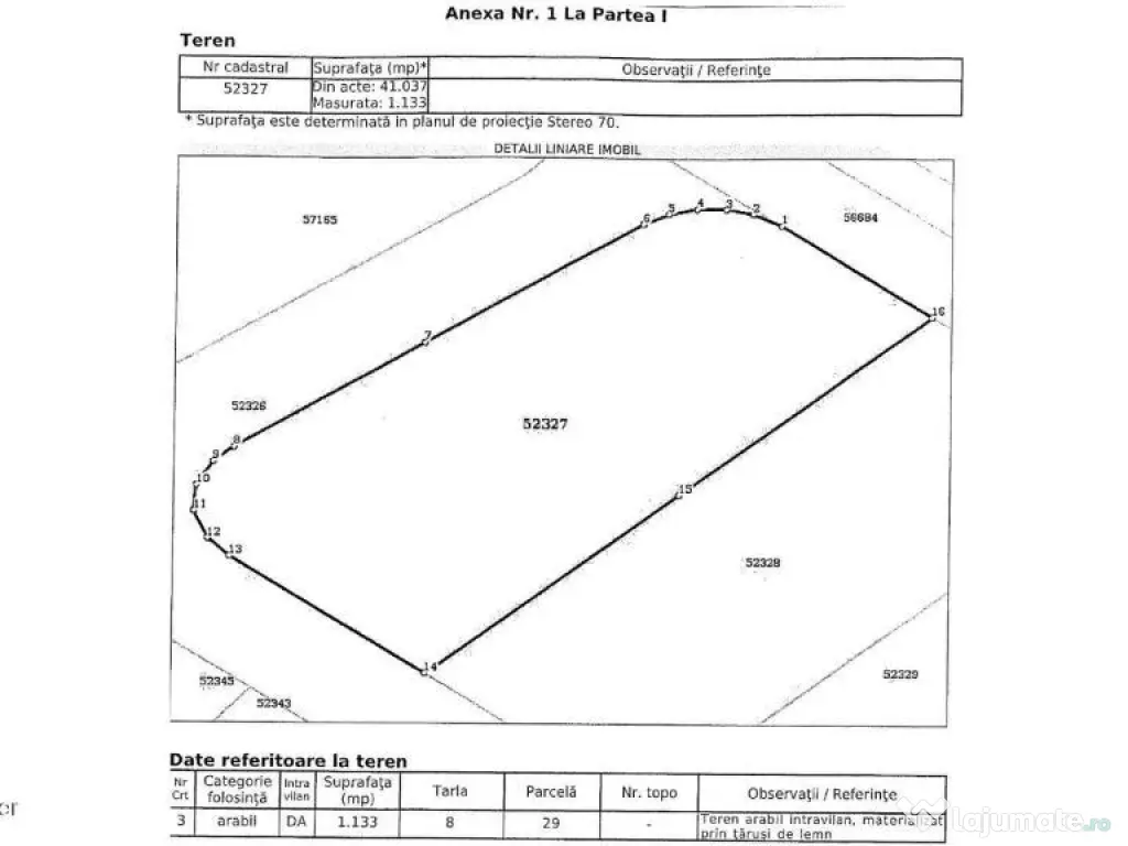 Teren intravilan de | Cartier rezidențial deosebit | 