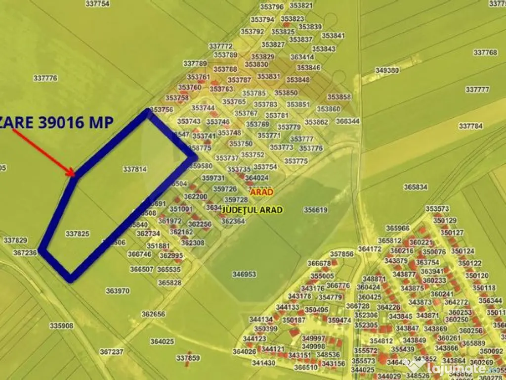 De vânzare teren intravilan 39,016mp Arad / DJ Iratos 