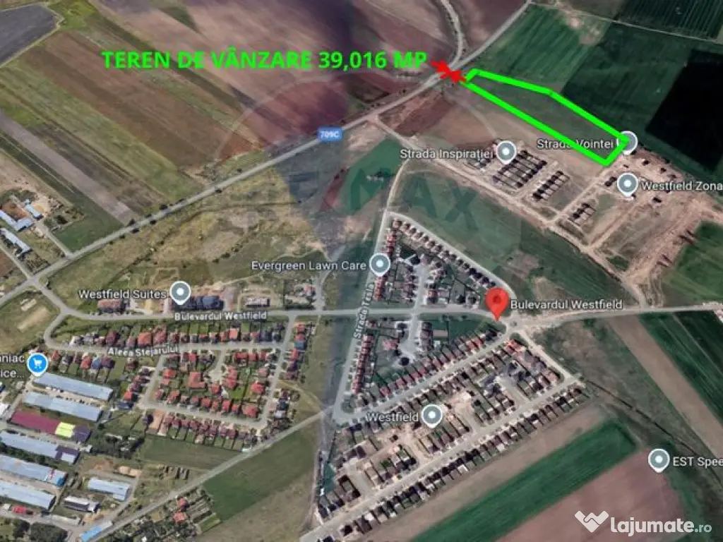 De vânzare teren intravilan 39,016mp Arad / DJ Iratos 