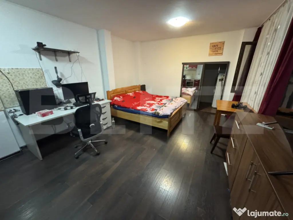 Studio utilat complet, 30 mp, zonă Centrală