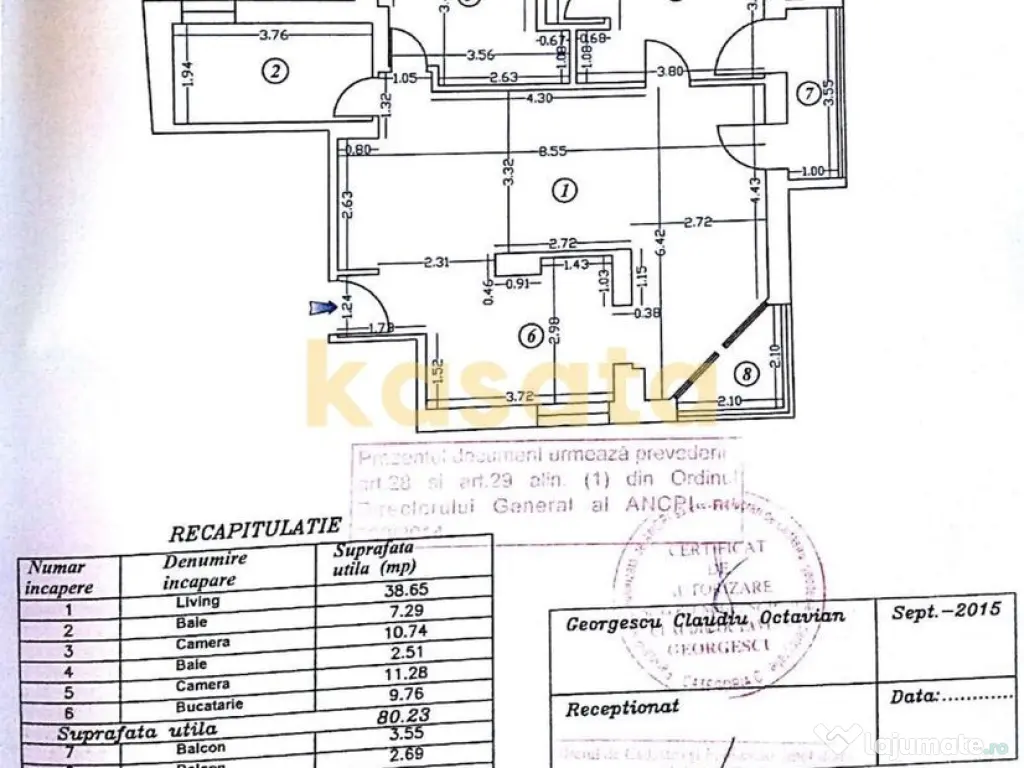 APARTAMENT 3 CAMERE | DOROBANTI 
