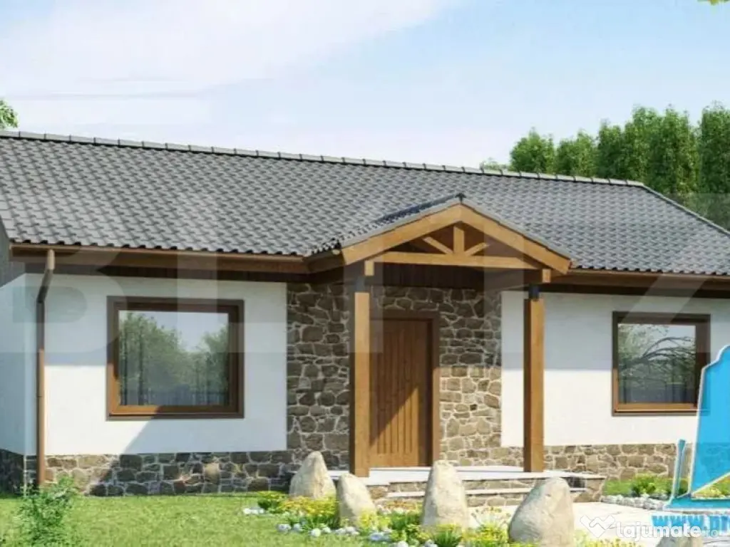 Casa in stadiu de proiect-100mp- teren 550mp- Vacaresti