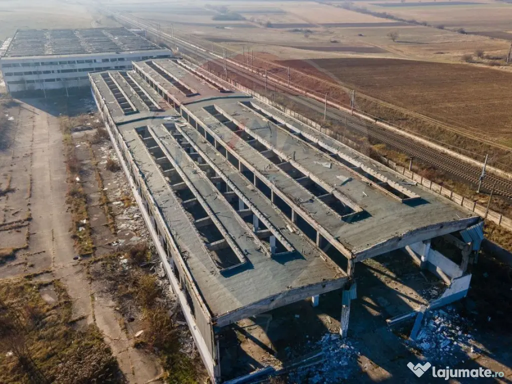 Teren industrial Orastie 13,5 ha cu hale fosta platforma ... 