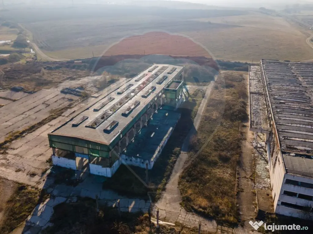 Teren industrial Orastie 13,5 ha cu hale fosta platforma ... 