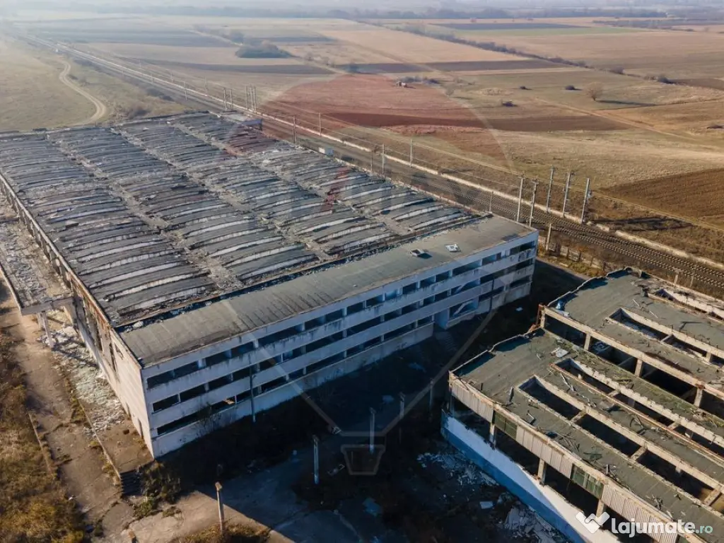Teren industrial Orastie 13,5 ha cu hale fosta platforma ... 