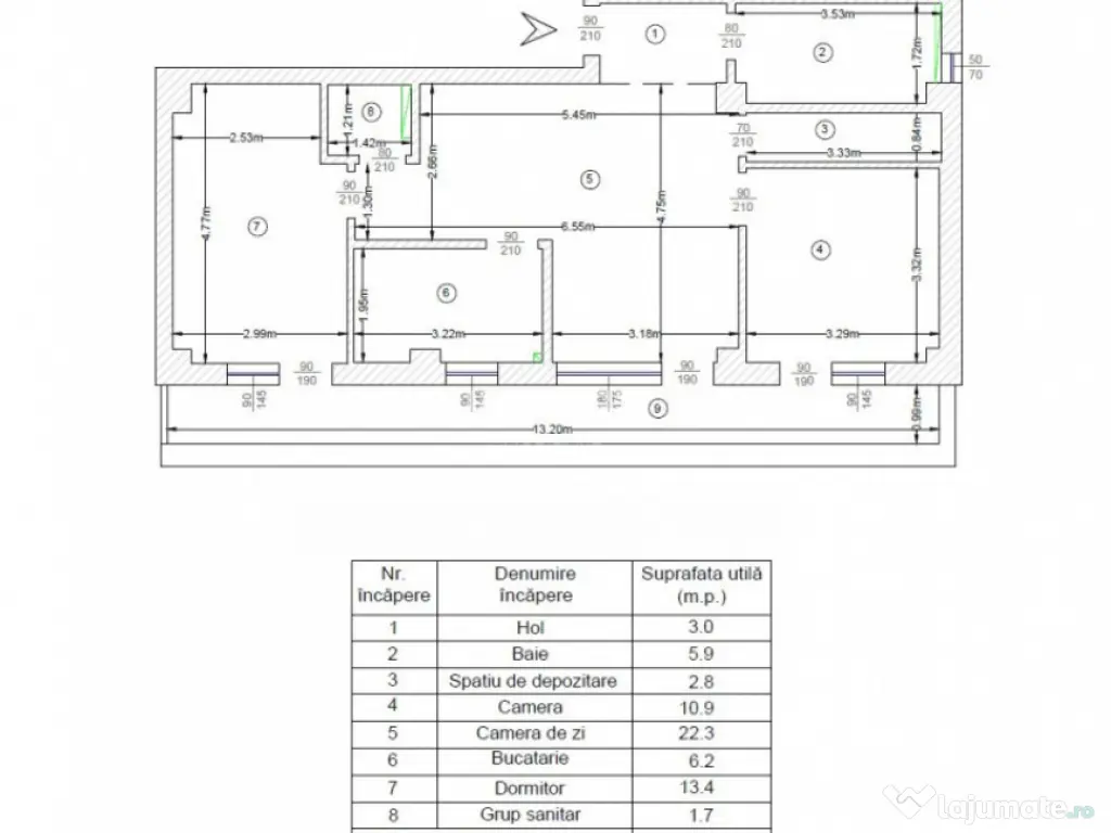 COMISION 0%! INTABULAT! 3 CAMERE 2 BAI+ TERASA CU VEDERE PAN 