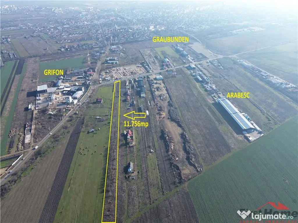 Teren de 11.756 mp in zona de Vest a Focsaniului