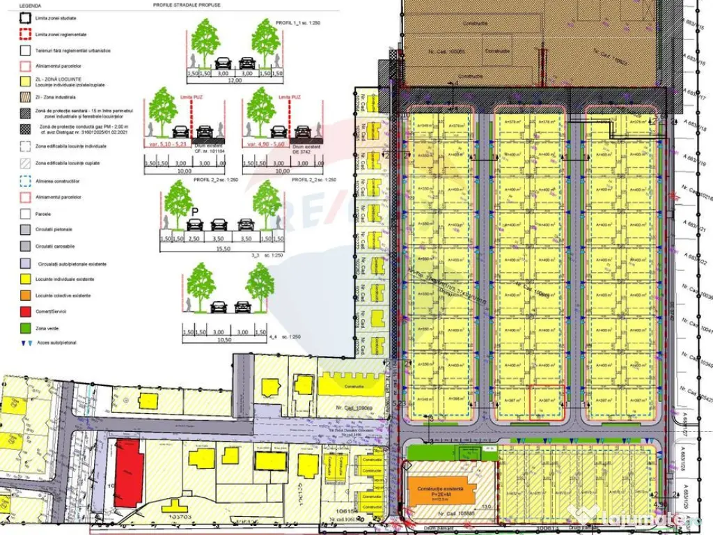 Teren Harman zona str Preot Dumitru Greceanu, 397mp, fron... 