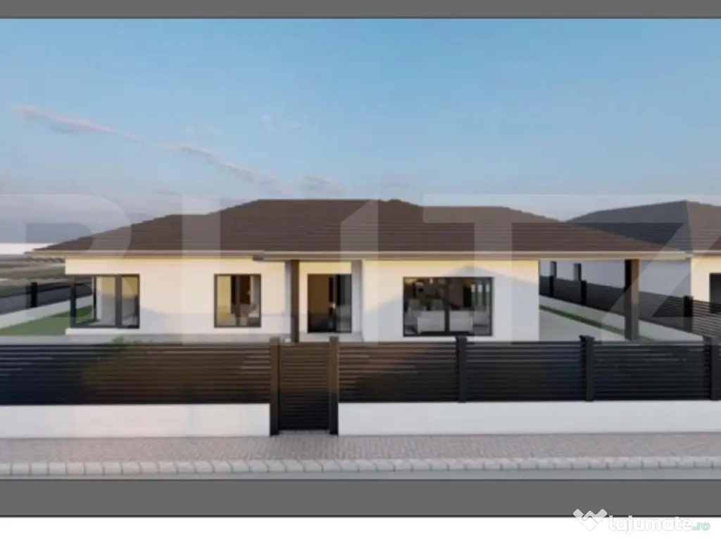 Teren intravilan, 5 ari cu fundație, proiect casa, zona Ghi