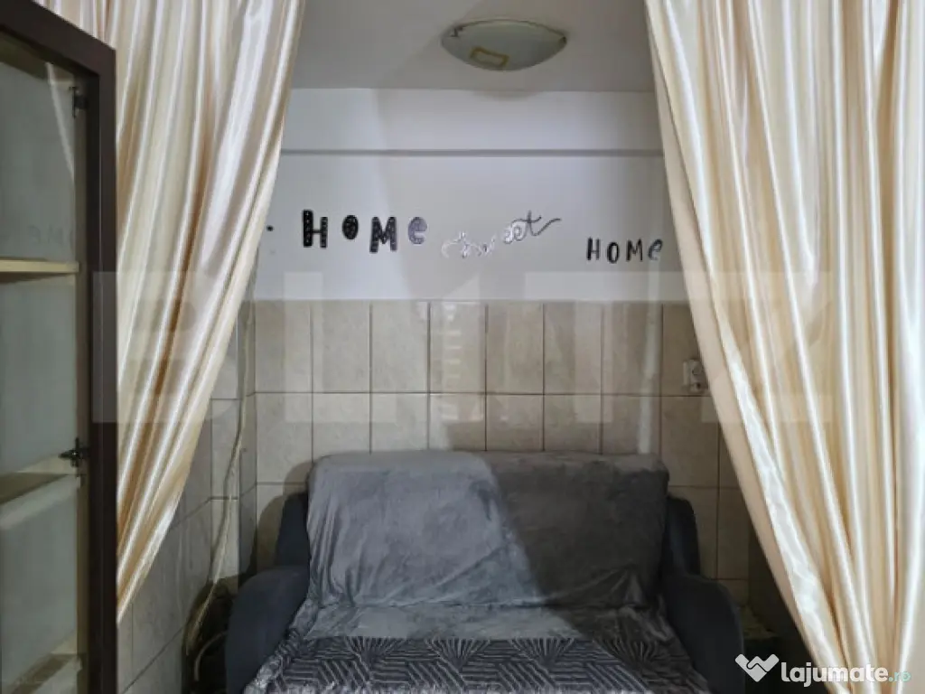 Apartament 1 camera, 27 mp, Centrala proprie