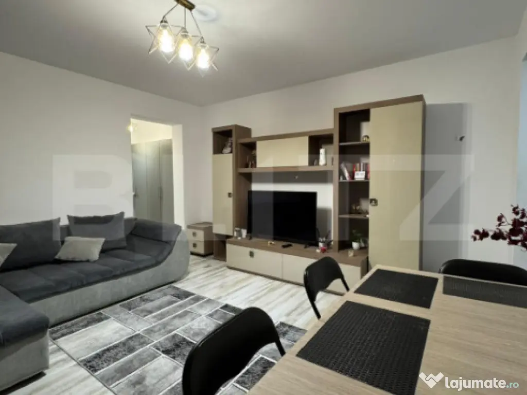 Apartament 2 camere, 53 mp totali, etaj 1, parcare, balcon,