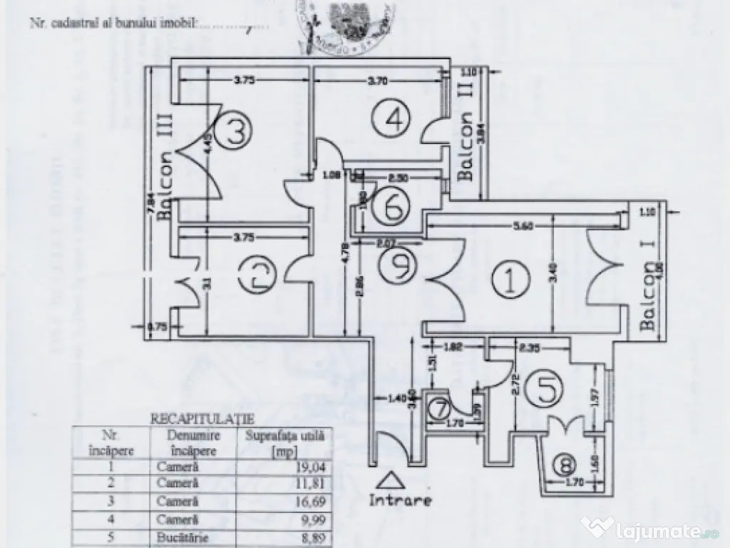 Ultracentral | metrou Unirii | 4 camere, 108mp | nemobilat 