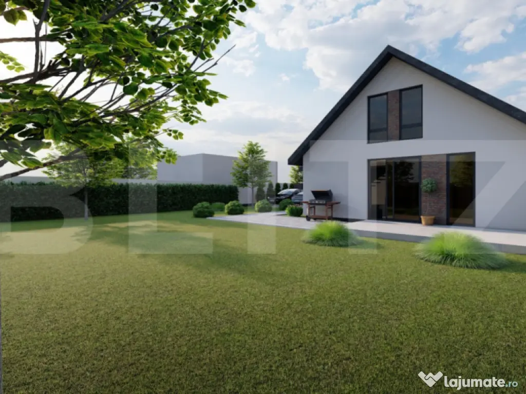 Casă individuală – 140 mp utili, teren 520 mp, front str