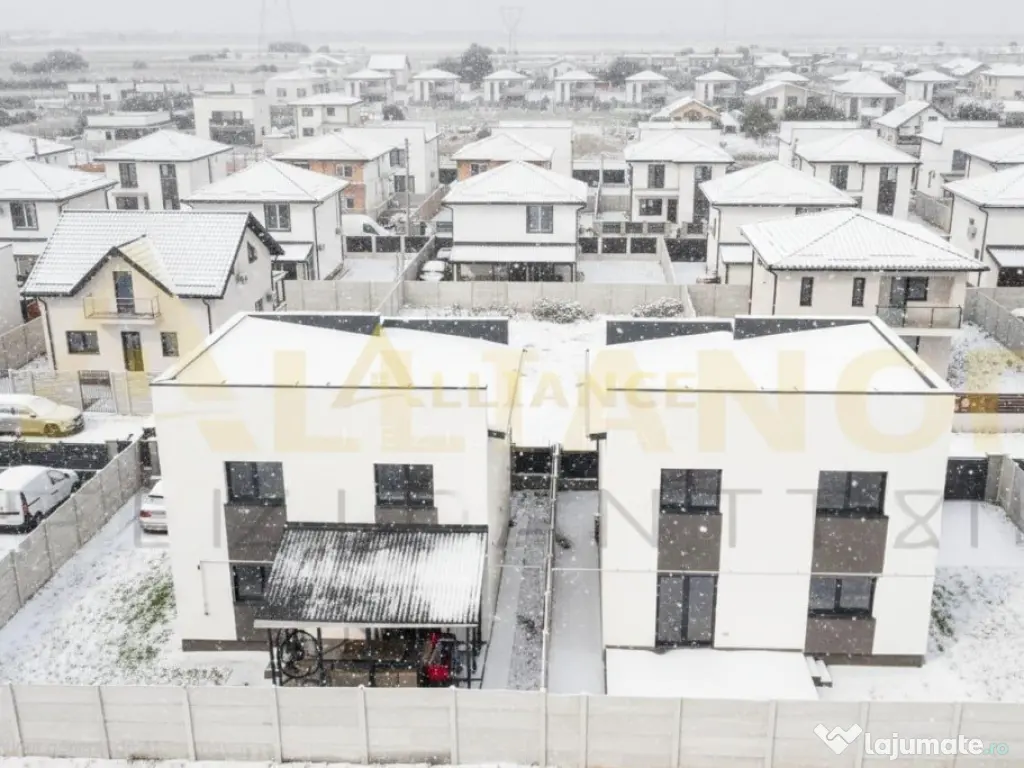 Casa e cu 4 camere 2 bai teren 455mp