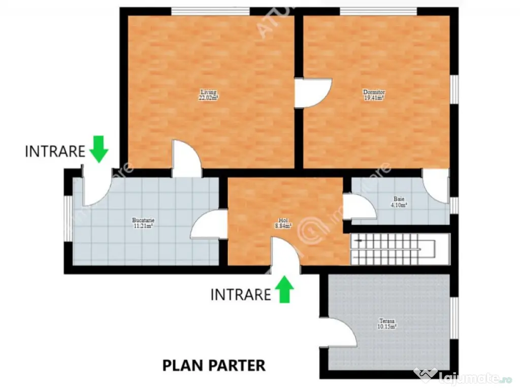Casa individuala cu 4 camere si curte de 575 mp zona Vasile 