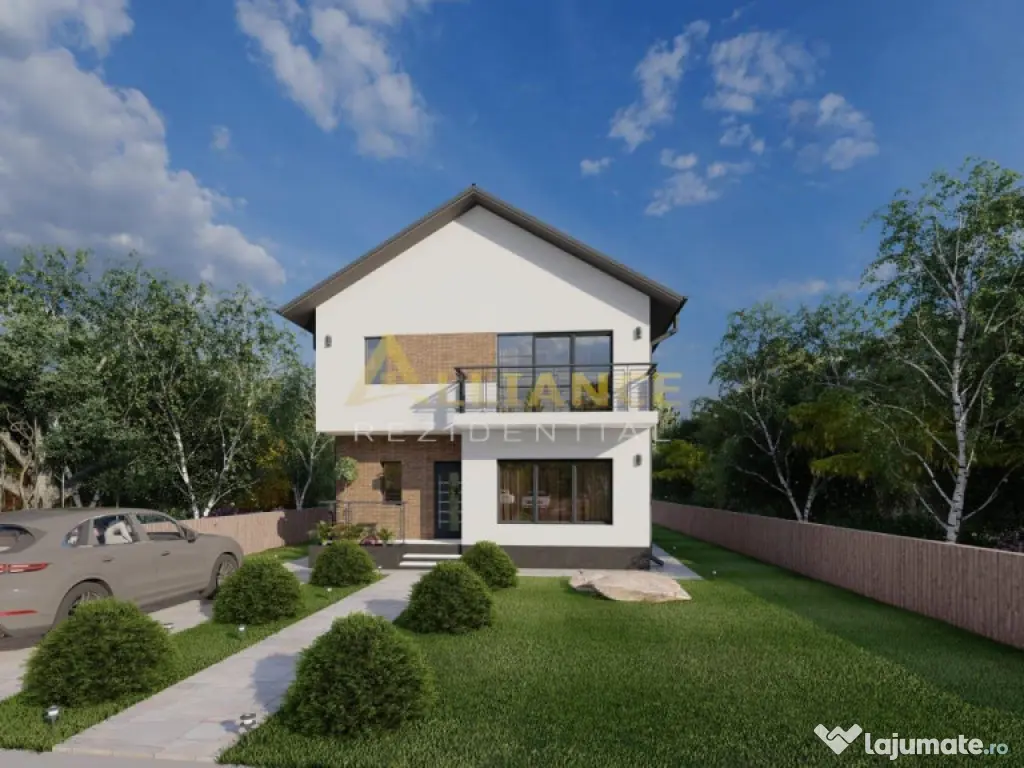 Vila individuala | P 1E | 4 camere | 3 bai | Teren 425 mp