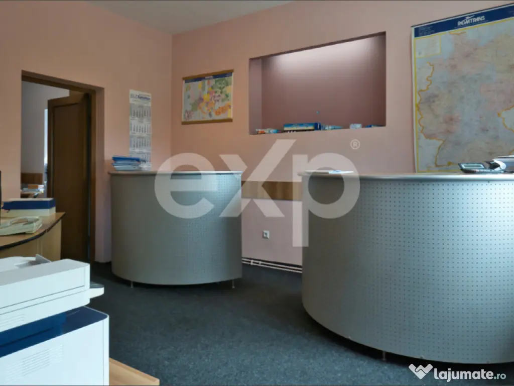 Proprietate industrială cu vizibilitate DN13 – Hală, bir