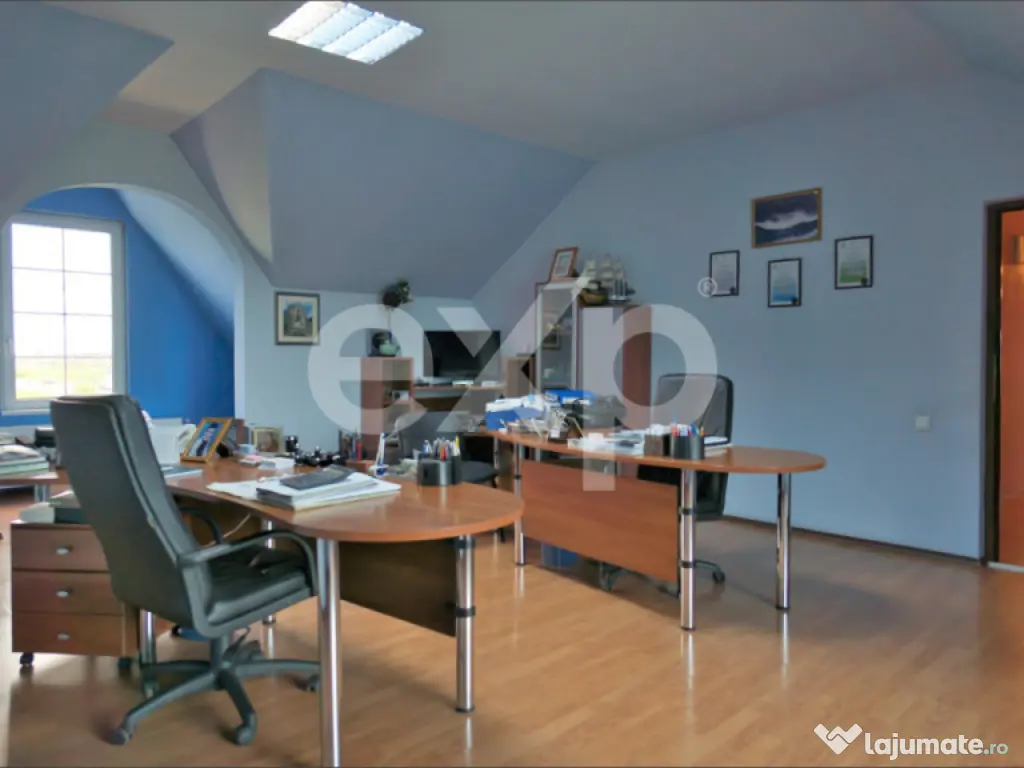 Proprietate industrială cu vizibilitate DN13 – Hală, bir