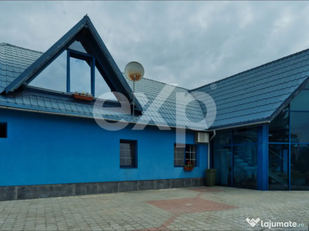 Proprietate industrială cu vizibilitate DN13 – Hală, bir