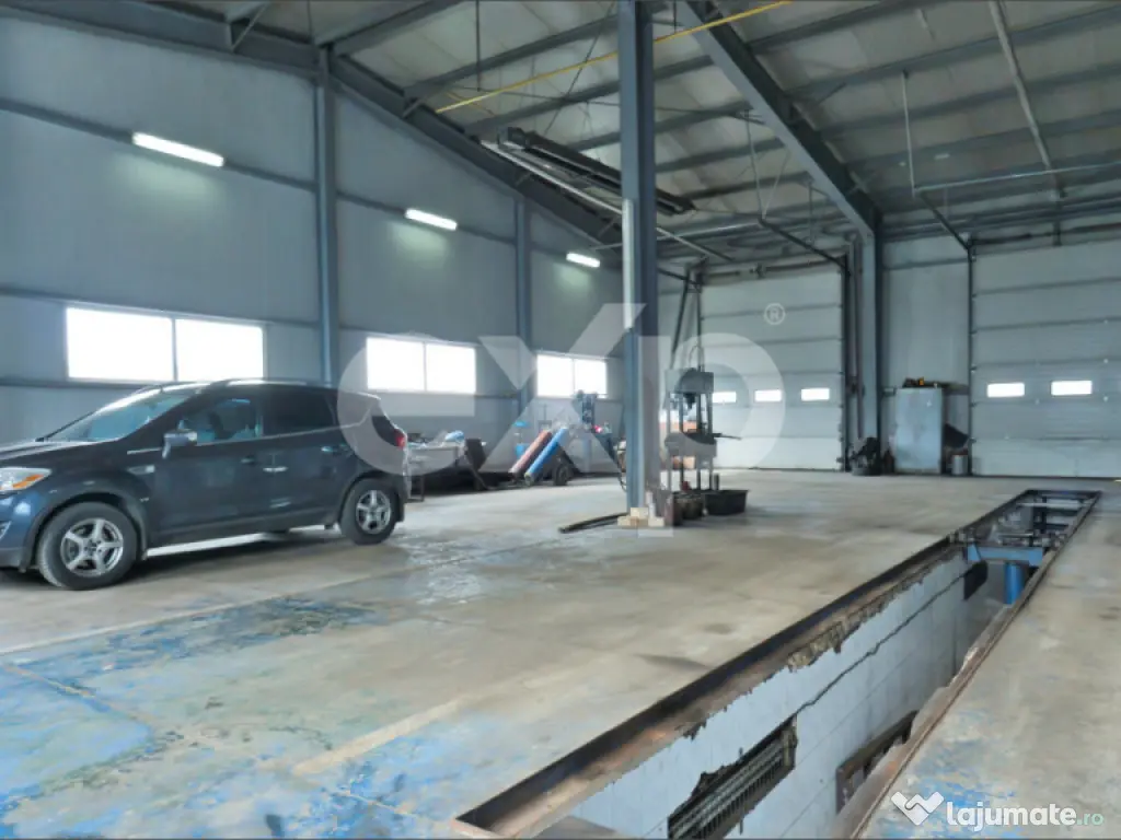 Proprietate industrială cu vizibilitate DN13 – Hală, bir