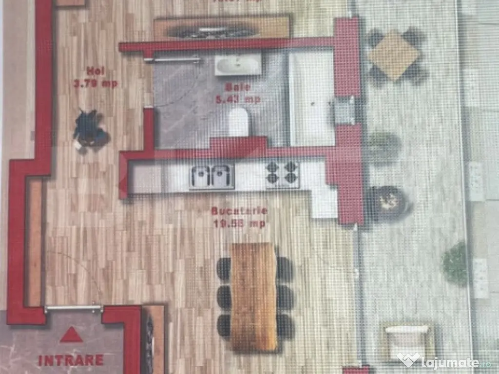 Apartament 2 camere, 45 mp, zona Torontalului, loc de subter 