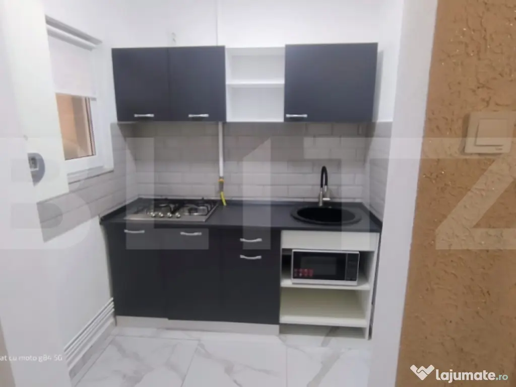 Garsonieră recent renovată - 24 mp, parter