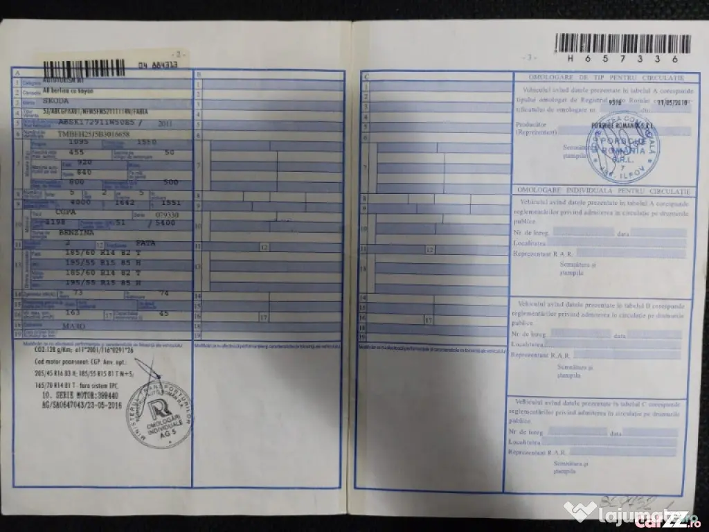 Skoda Fabia 2 an 2011 