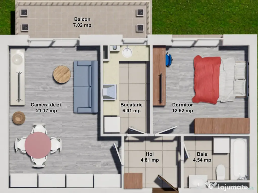 Apartment 1 dormitor Cosmopolis Evolia 