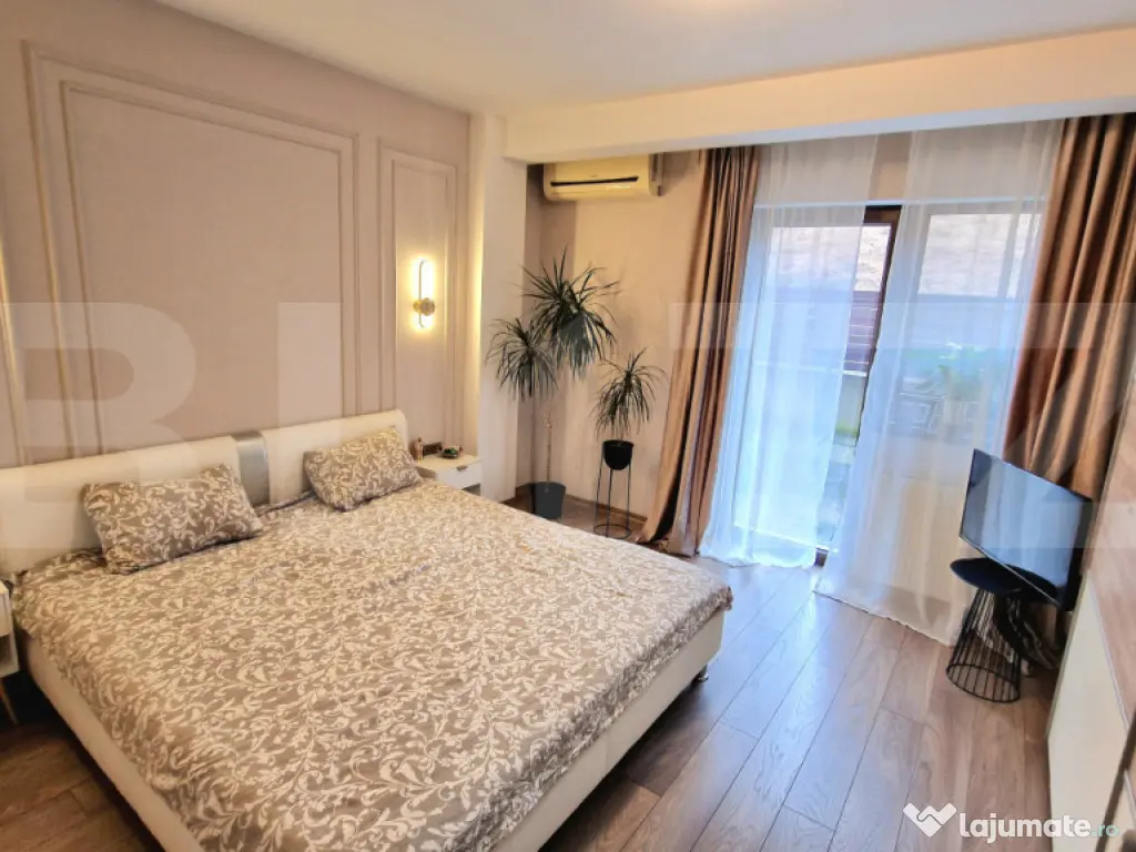 Apartament modern cu 3 camere, gradina, parcare cu CF, zona