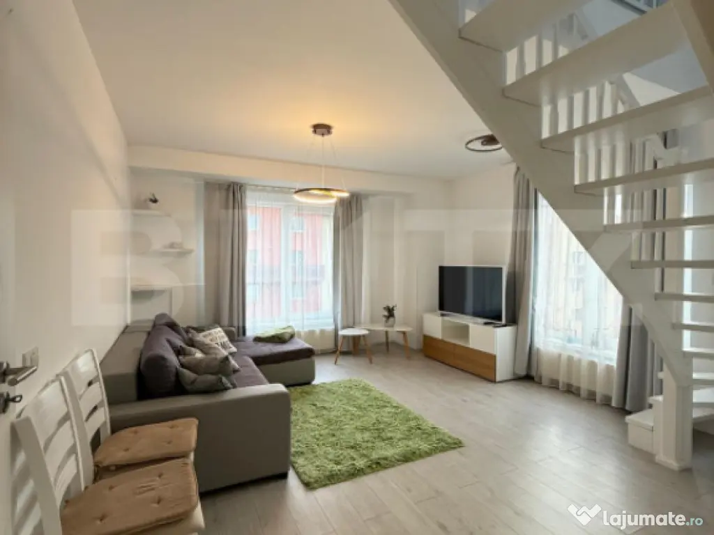 Apartament cu scara interioara cu loc parcare 104 mp + 3 ter