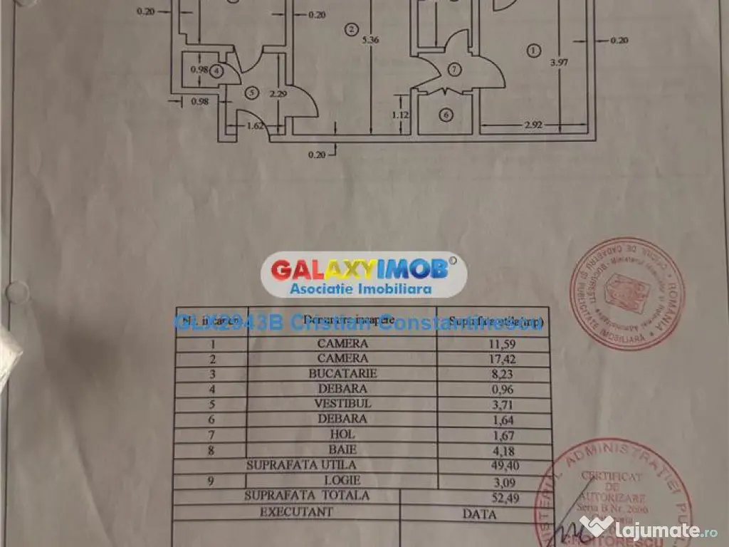 Apartament 2 camere,52 Mp ParkLake Mall ,Parcul IOR, Metrou 