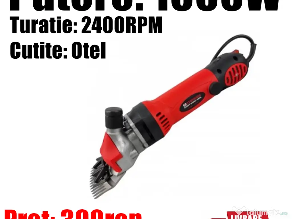 Masina Aparat Tuns Oi Capre Caini Trusa Profesionala Electrica 1000W 