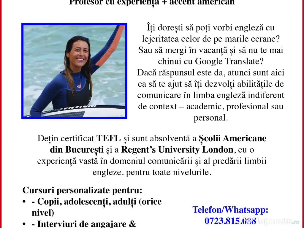 Meditații engleza cu un vorbitor nativ