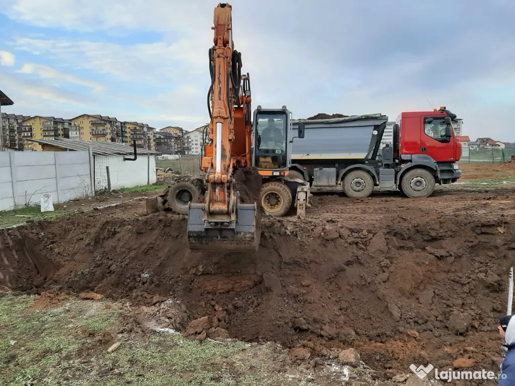 Inchiriere buldoexcavator cu picon, utilaje construct Bucuresti, Ilfov 