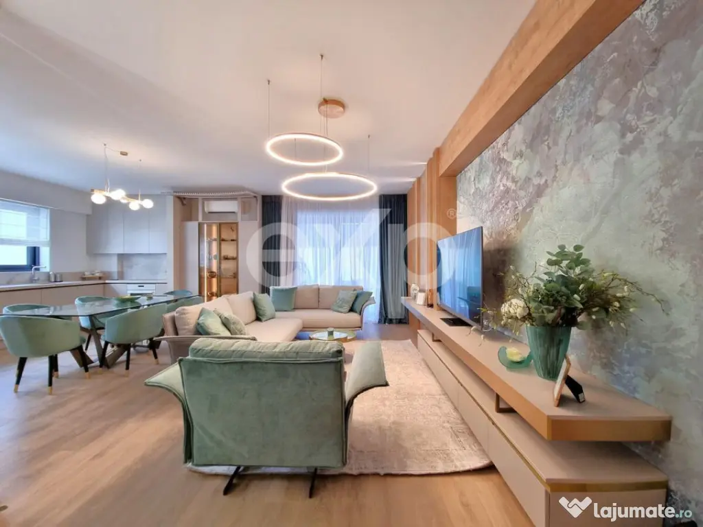 Apartament superb - 3 camere-mobilat si utilat de inchiriat-