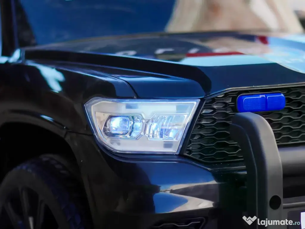 Masinuta electrica de politie, Kinderauto POLICE 911 120W 12V 7Ah Black 