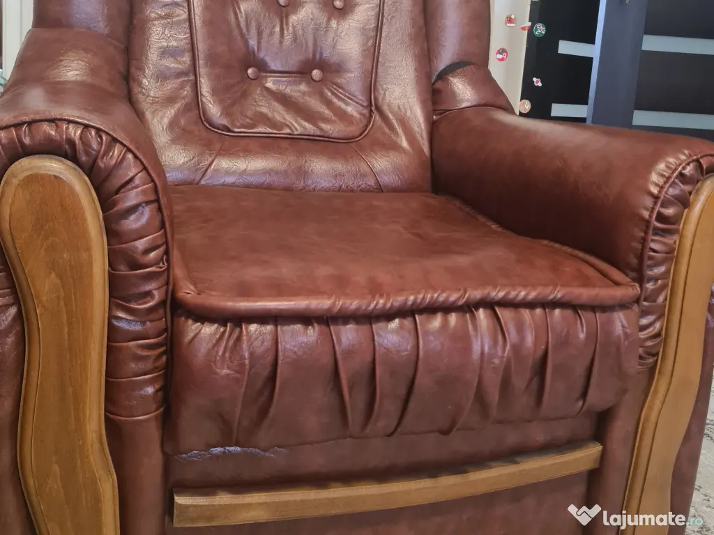 Set Canapea piele ecologică 