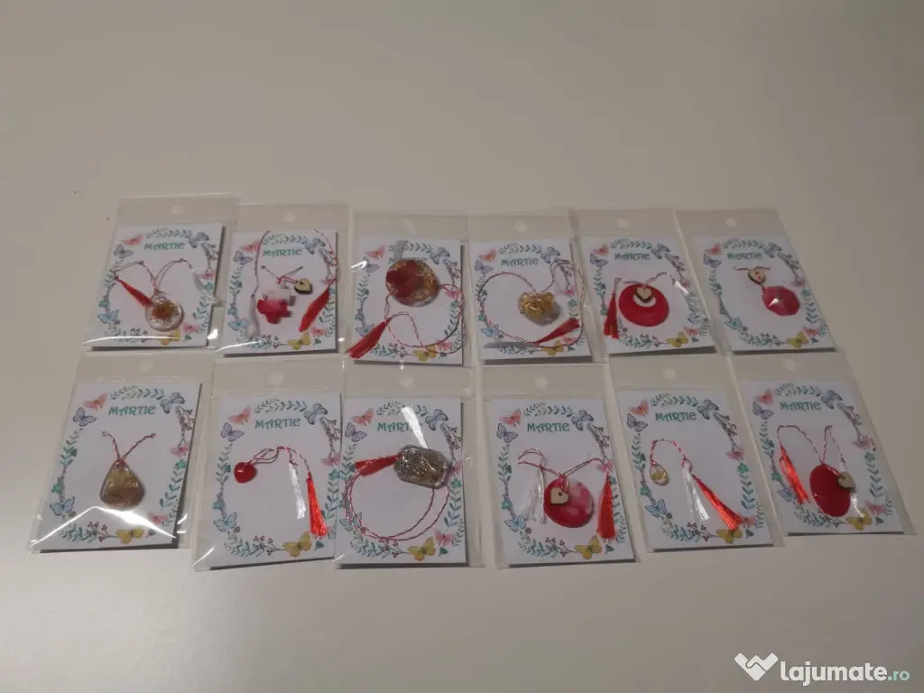 Mărțișoare Handmade - Rășină Flori Naturale & Foiță Aur - Resinuum 