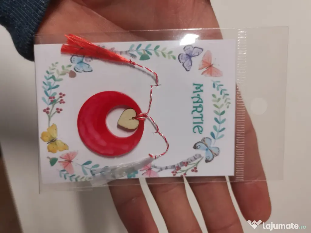 Mărțișoare Handmade - Rășină Flori Naturale & Foiță Aur - Resinuum 