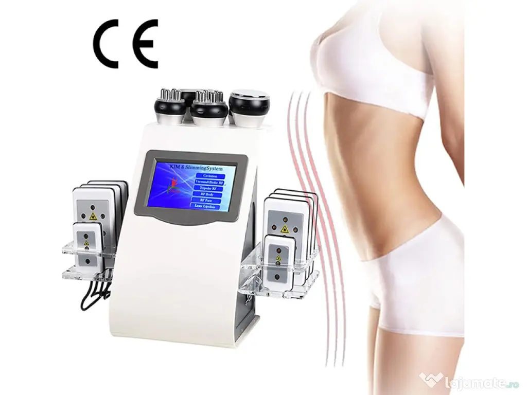 Aparat profesional cavitație cu lipolaser, radiofrecvență vaccum cu RF M919S 