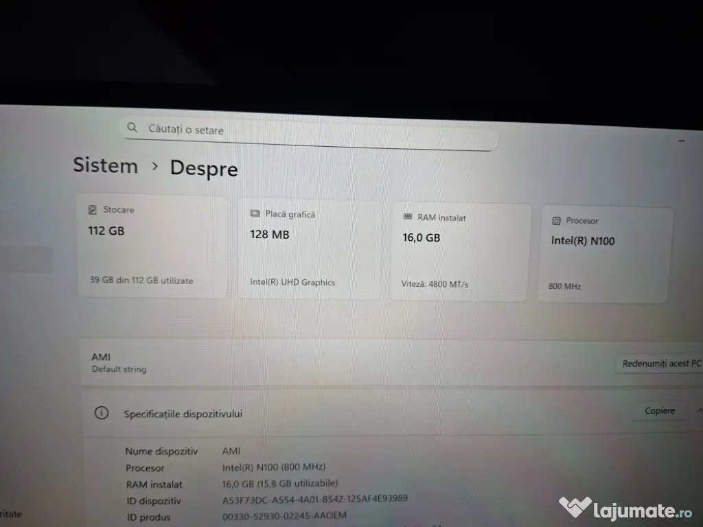 Laptop Microsoft AMI 16GB RAM 