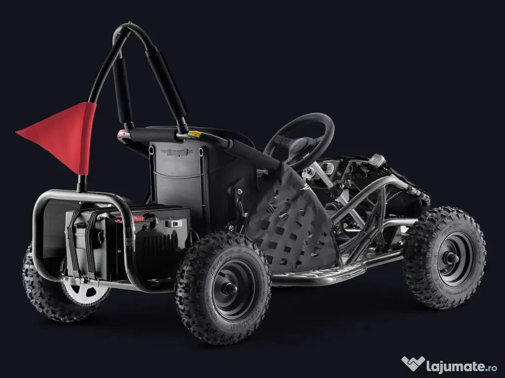 Kart electric pentru copii Kinder ecoGokart 1000W, baterie 48V #black 