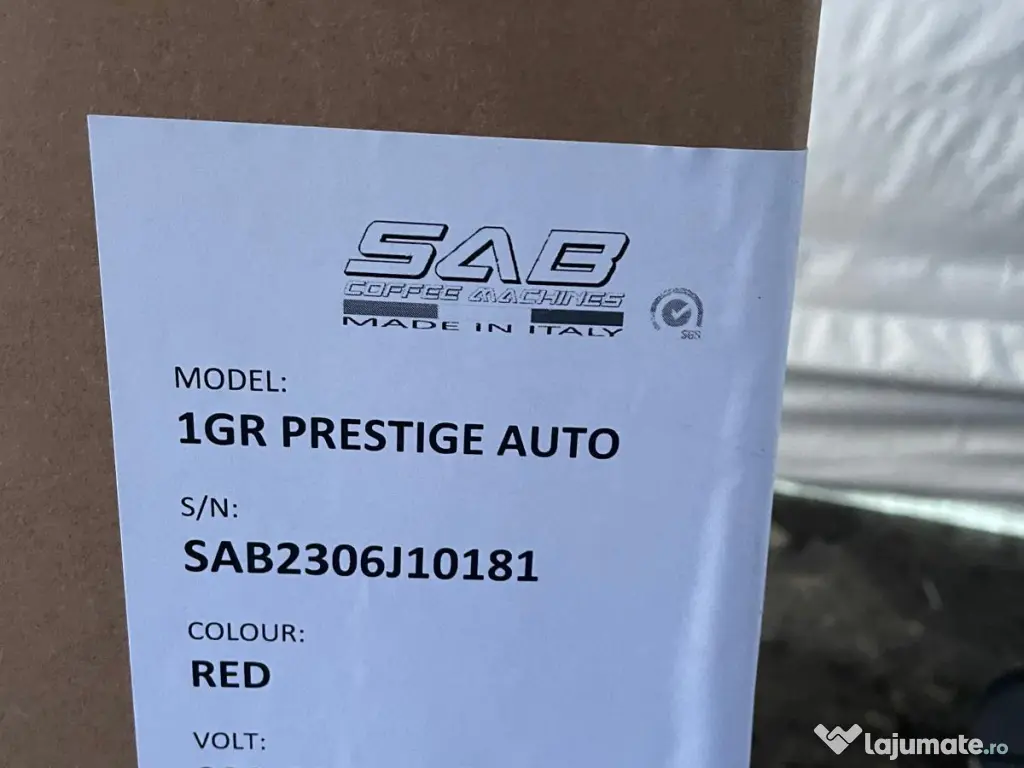 Masina de cafea sab 1gr prestige auto