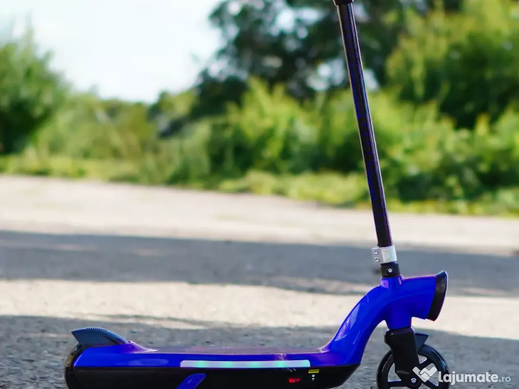 Trotineta electrica Kinderauto BJKL168, 45W, 12V 7Ah roti moi Blue