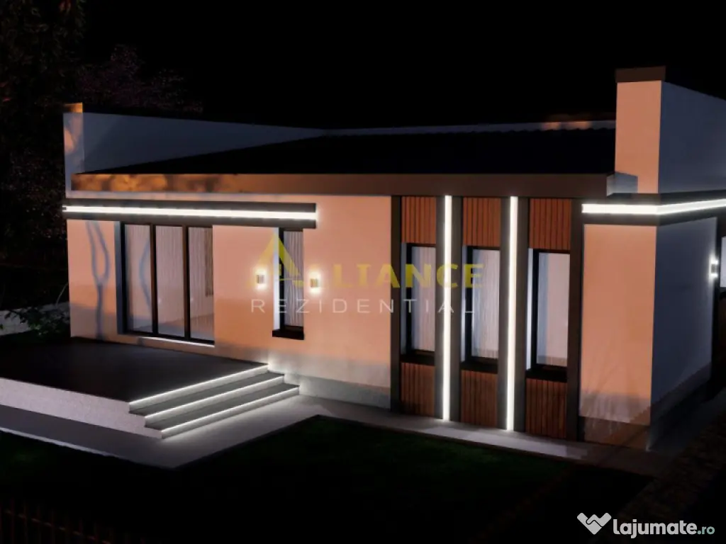 Casa individuala parter ~ 4 camere 2 bai ~ teren 309mp 