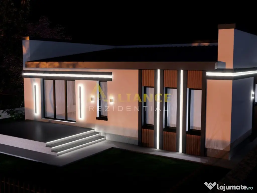 Casa individuala parter ~ 4 camere 2 bai ~ teren 309mp 