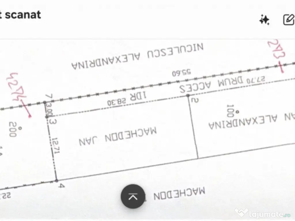2 terenuri parcelate, Breaza 840 m Podul Corbului 