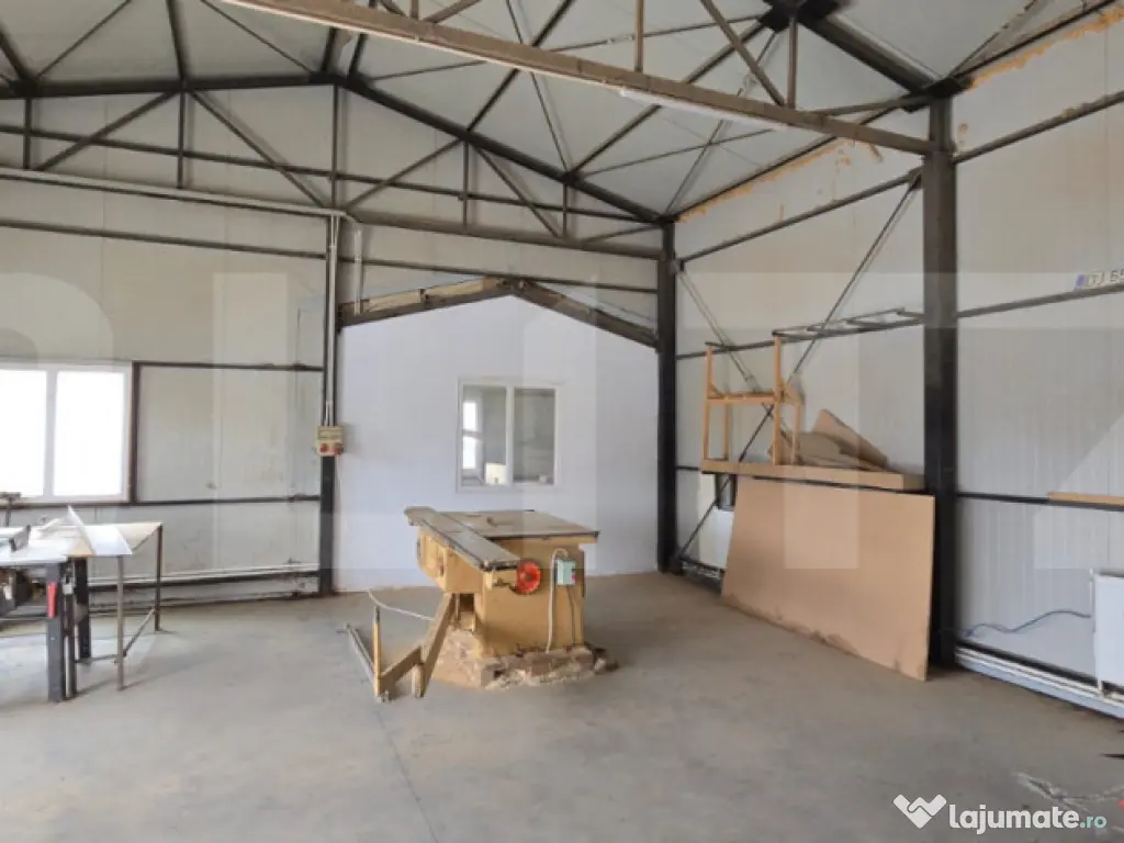 Hala industriala/comerciala, 190 mp, teren 2460 mp, Vulpeni